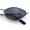 Silver Frame - Black Lens, variant on Small Narrow Hexagonal Metal Sunglasses Hipster Sunglasses / Gold - Brown