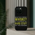 thumbnail image 4 of DistinctInk Tough Case for Apple iPhone 14 PRO (6.1" Screen), Compatible with MagSafe Charging - Whiskey in the Morning, Hard Stuff Evening, 4 of 6