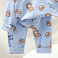thumbnail image 4 of Faraee Pyjama pour Garçons Pyjama pour Filles à Manches Longues Ajusté Ensembles de Vêtements de Nuit Pyjamas pour Tout-Petits Vêtements Bébé Ensemble 2 Pcs PJS Tenue d'Automne Hiver (18-24 Mois, Bleu), 4 of 4