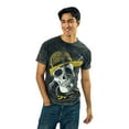 thumbnail image 2 of One Piece Live Action Oversized Straw Hat Skull & Crossbones Crew Neck Short Sleeve Men's Black T-shirt-XL, 2 of 7