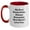 White/Red, variant on Funny Bonus Mom Gifts from Family, Heartfelt Christmas Unique Gifts for Bonus Mom, Two Tone Coffee Mug with My Dear Bonus Mom Always Remember How Much I Love You.