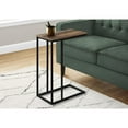thumbnail image 5 of Accent Table C-shaped End Side Snack Living Room Bedroom Metal Brown, 5 of 5