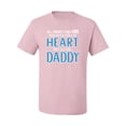 thumbnail image 2 of Wild Bobby, Girl Stole My Heart She Calls Me Daddy Daughter Girl Dad Father Gift | Mens Father's Day T-Shirt, Light Pink, Medium, 2 of 4