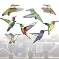 thumbnail image 2 of Pegatinas estáticas para ventana con forma de colibrí, 9 unidades, anticolisión, con alarma, pájaros, pegatinas de pared, calcomanías de colibrí volador extraíbles, impresión única de doble cara para, 2 of 8