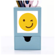 thumbnail image 1 of blink sonrisa amarillo ilustración patron Tarjeta de clip de pluma del gestor de suministros de oficina, 1 of 3