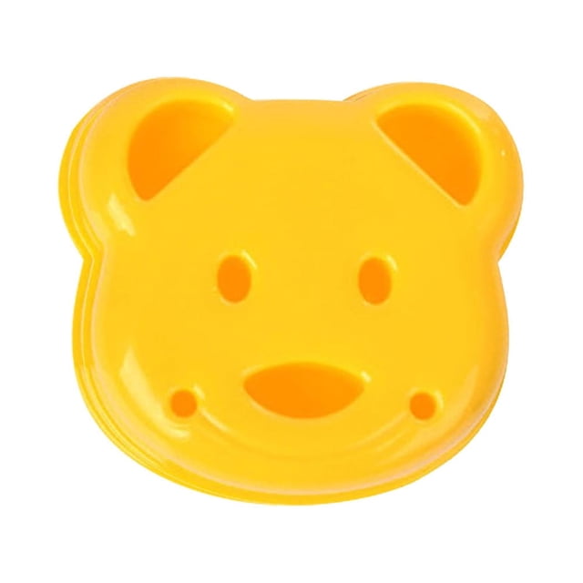 Bear Shape Rice Mould And Sandwich Maker Diy Food Mold For Kids Lunch Bento And Bread Shaping Tool For Home Kitchen Use Food Grade Plastic Mold