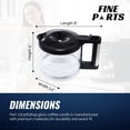 thumbnail image 4 of Jarra de café de vidrio de repuesto para cafetera Delonghi, 4 of 5