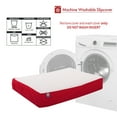 thumbnail image 4 of Majestic Pet Poly/Cotton & Sherpa Orthopedic Double Dog Bed Red Medium 24" x 34" x 5", 4 of 7