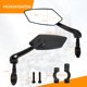 thumbnail image 2 of Espejo retrovisor para bicicleta, vidrio resistente a impactos HD, superficie de espejo extragrande, mango extendido de 15 cm, espejo izquierdo para bicicleta para manillar de 22-25 mm ER, 2 of 5