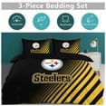 thumbnail image 4 of Pittsburgh Duvet Cover 3 Piece Bedding Set Football Comforter Cover Set Soft Duvet Cover with Pillowcase (no quilt) 102"x90", 4 of 6