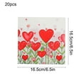 thumbnail image 3 of PEIBang 20Pcs Valentine’s Day Heart Paper Napkins,Disposable Paper Napkins Romantic Guest Towels for Valentine Anniversary Home Kitchen Party Supplies, 3 of 6