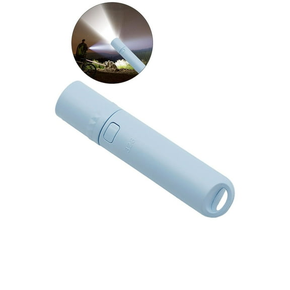 Dvruxg USB Rechargeable Mini Flashlight - Keychain LED Light with Zoom, 3 Modes (High/Low/Strobe), Waterproof for Camping, Emergencies
