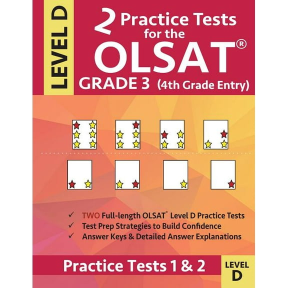 2 Practice Tests for the OLSAT Grade 3 (4th Grade Entry) Level D: Gifted and Talented Test Prep for Grade 3 Otis Lennon , (Paperback)