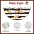thumbnail image 5 of Bingfone Christmas Tree Skirt Mat Christmas Decoration Interior 48"-Gold Flamingo, 5 of 8