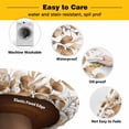 thumbnail image 3 of Elastic Fitted Round Tablecloth, Brown Eucalyptus Leaves Waterproof Stretch Table Cover for 45"-54" Tables, Spring Summer Botanical Washable Outdoor Tablecloths for Patio, Picnic, Camping, 3 of 9