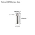 thumbnail image 2 of 4x12mm 304 Stainless Steel Dowel Pins, 20 Pack Knurled Head Flat End Dowel Pin, 2 of 6