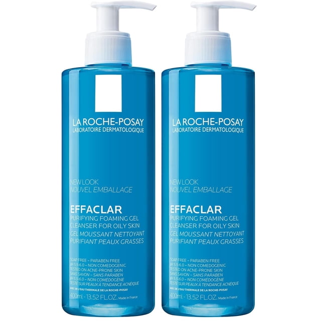 Limpiador facial Purificante Effaclar La Roche-Posay, paquete de 2