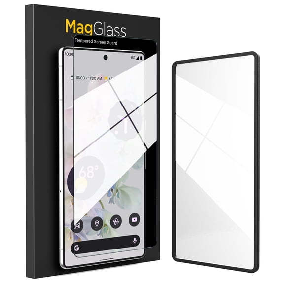 Magglass Tempered Glass for Pixel 7 Screen Protector (Fingerprint Sensor Compatible) Full Coverage HD Shockproof Display Guard for Google Pixel 7 (Case Compatible)