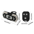 thumbnail image 3 of High Visibility Tail Light with Remote Control USB Rechargeable LED Indicator Featuring Multiple Flashing Modes, 3 of 8