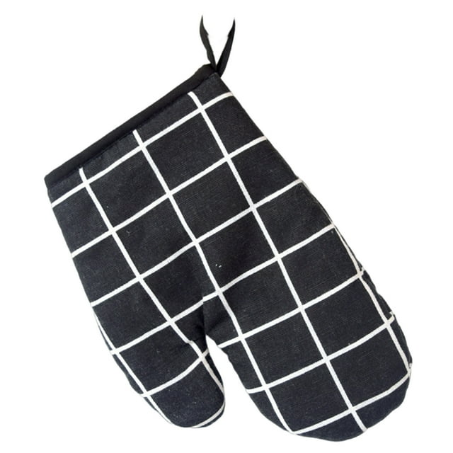 Heat Resistant Oven Mitts and Pot Holders Set, Soft Cotton, Non-Slip, for Baking, Cooking, BBQ, with Hanging Loops, Machine Washable