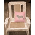 thumbnail image 2 of Neapolitan Mastiff Checkerboard Pink Fabric Decorative Pillow, 2 of 2