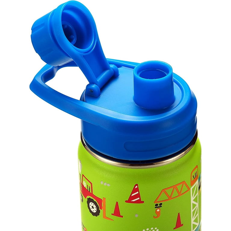 14 Oz Wide Mouth Water Bottle With Spout Lid