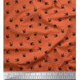 thumbnail image 1 of Soimoi Georgette Viscose Fabric Swift Bird Shirting Decor Fabric Printed Yard 42 Inch Wide, 1 of 1