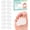 White, variant on Welnove Ball-of-Foot Cushions - 4 Pairs Felt Metatarsal Pads for Forefoot Support - Soft Foot Pads for Metatarsalgia, Morton’s Neuroma - Men & Women