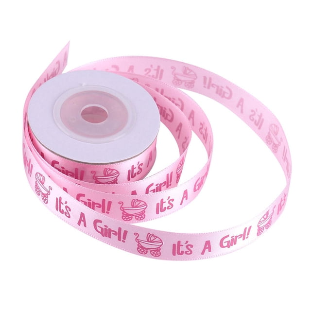 10 Yardas/rollo Es Un Niño/niña Azul Rosa Baby Shower Bautizo Fiesta Favor Cinta De Poliéster