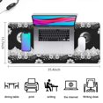 thumbnail image 5 of Long Mouse Pads for Desk,Black White Moon Flower Mountain Pattern Desk Mats on Top Of Desks, Desk Mouse Pad Extra Large with 3mm Non-Slip Base and Stitched Edge for Gaming,Office,Work,Home 35.4"x15.7", 5 of 6