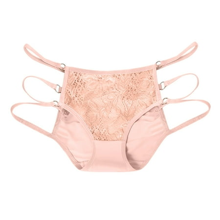 

Yuelianxi Womens Lace Fashion Thin Ribbon Hollowt And Raise The Pure Brief Panties