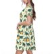 thumbnail image 2 of Easygdp Cartoon Turtles para Vestido Transpirable de Mujer, Vestido Suelto de Manga Corta con Pliegues y Bolsillos para el Verano, 2 of 6
