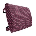 thumbnail image 1 of Fruit Lumbar Pillow, Digitally Generated Sliced Pomegranates with Leaves Polka Dots, Soft Back Cushion for Office Chairs with Adjustable Straps, 14" x 13", Charcoal Grey Dark Pink, by Ambesonne, 1 of 7
