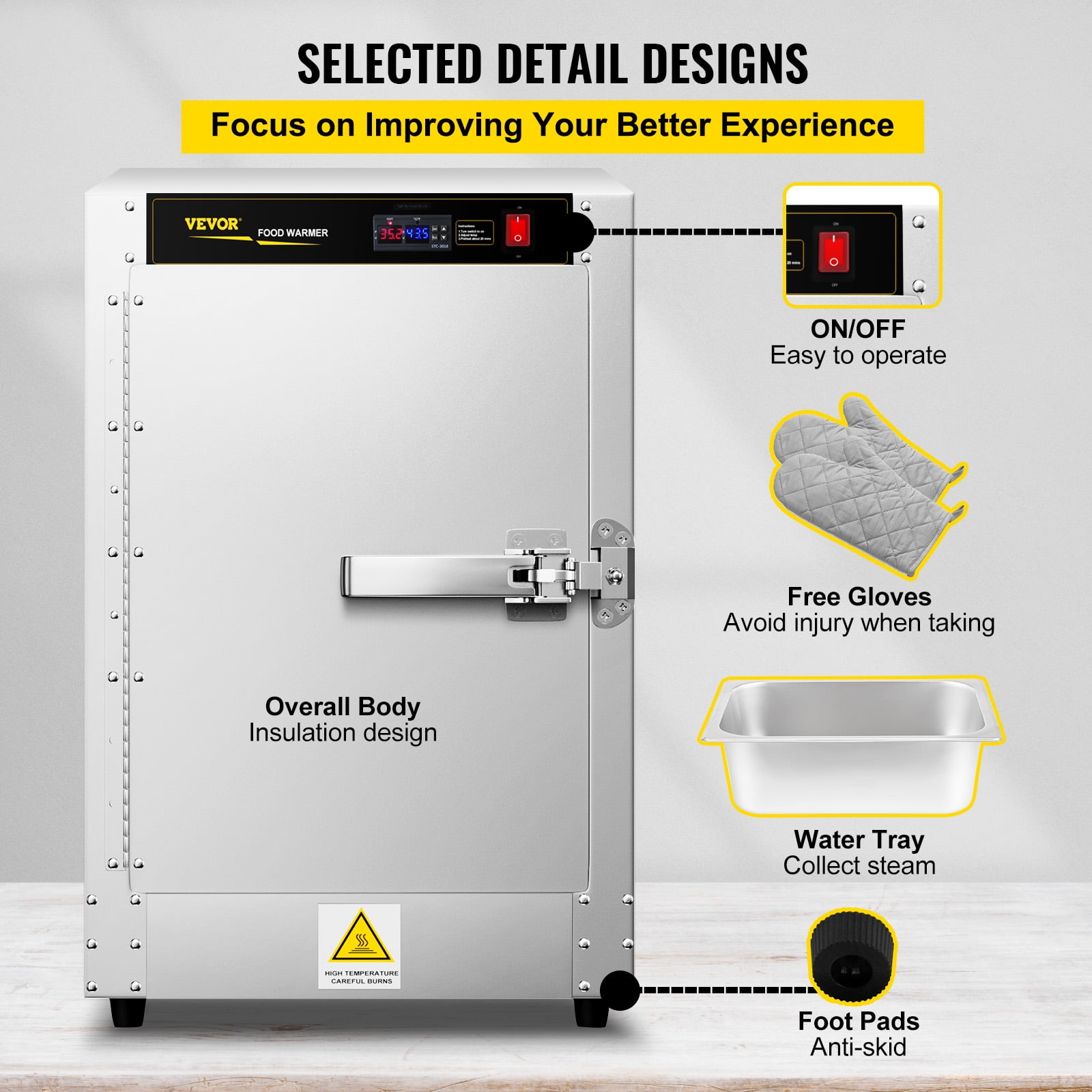 Novox Electric Food Warmer Hot Box Specification Sheet — Hotel F&B  Equipment – Novox Inc.