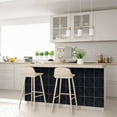thumbnail image 5 of Mi Alma Black Solid Color Peel & Stick Vinyl Backsplash Tiles 5x5, 24 pcs, 5 of 13