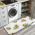 thumbnail image 3 of White Yellow Purple Flower Bouquet Sunflower Pattern Kitchen Rug Mat,Kitchen Runner Rugs Non Skid Washable,Decorative Kitchen Floor Mats for Kitchen,Sink,Laundry,17"x47.2", 3 of 7