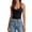 Black, variant on Women's Tie Halter Tops Backless Scoop Neck Double Lined Basic Summer Outfits 2026 New Tank Top for Women