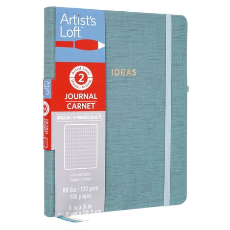 UPC: 0191518194142 | Teal Premium Hardcover Ideas Dot Journal  6 x 8  by Artist s Loft™