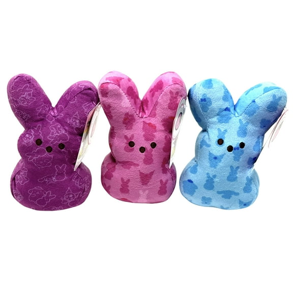 Peeps x Hello Kitty and Friends Strawberry Scented 6in Plush Blue, Pink and Purple Bunny Pack of 3