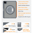 thumbnail image 2 of 360° Rotating Aluminum Alloy Magnetic Detachable Keyboard Case with Precision Touchpad & 78-Key Layout, Wireless Bluetooth 5.3, 500mAh Battery, PU Leather Protection for iPad 10.9"/11" (Pro/Air/10th, 2 of 6