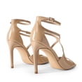 thumbnail image 4 of DREAM PAIRS Women's High Heels Sexy Cross Square Open Toe Strappy Dressy Sexy Stylish Stilettos Heels Sandals, 4 of 7