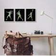 thumbnail image 2 of Stupell Industries Geometric Athlete Patterned Sports Graphic Art White Framed Art Print Wall Art, Set of 3, Design by Arrolynn Weiderhold, 2 of 7