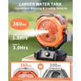 thumbnail image 2 of Ventilador portátil ColdSky 8136C, tanque de agua de 360 ml, cargador USB, 2 of 7