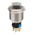 thumbnail image 6 of GLFILL 19mm Momentary Selector Rotary Switch 3Positions 2NO2NC 12-24V ON-Off Waterproof, 6 of 8