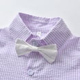 thumbnail image 4 of Ketyyh-chn99 Boys Summer Linen Suit Set Baby Boys Gentleman Bowtie Formal Outfit Suits Tuxedo Vest Coat Wedding Party Suit Size for 6-12 Months,Purple, 4 of 7