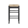 thumbnail image 3 of Square Rush Backless Counter Stool – Charcoal Grey Finish, 3 of 5