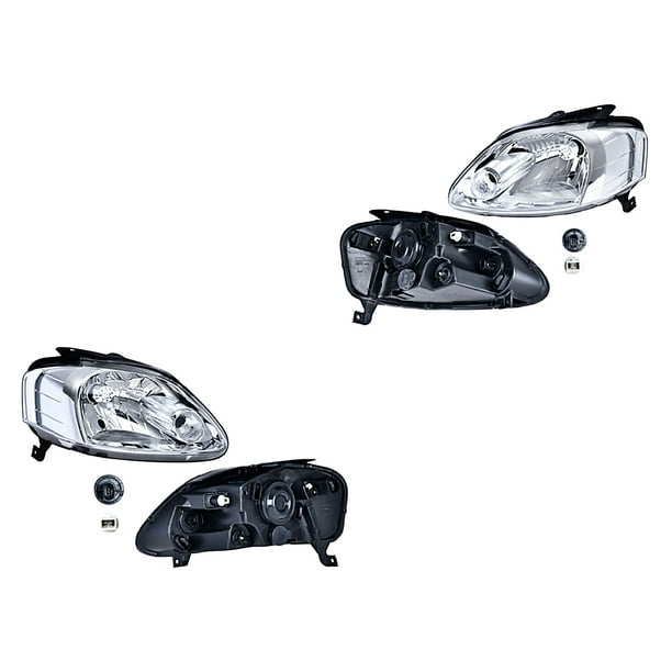 Par de Faros DEPO Crossfox 2007 A 2009 Eléctrico P/Halog Izquierdo 3012533106348636 Derecho 3012533096348635