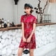 thumbnail image 3 of Vestido cheongsam diario de verano, moda mejorada, ropa retro corta para mujer, 3 of 5