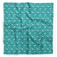 thumbnail image 1 of Bimba Green Shell & Whale Fish Ocean Pure Silk Printed Head Bandanas Summer Neck Wrap Scarf 40 x 40 Inches, 1 of 6