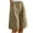 Khaki, variant on ABATAB Bermuda Shorts for Women Cotton Linen Baggy Shorts Wide Leg Casual Summer Lightweight Shorts with Pockets